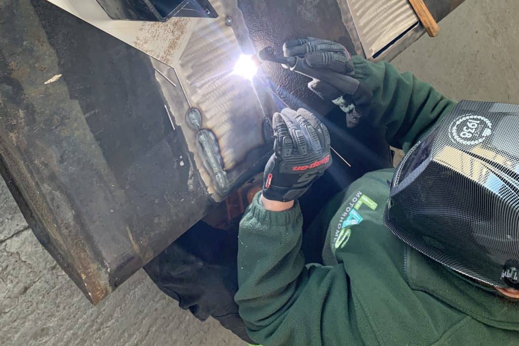 American RV motorhome welding
